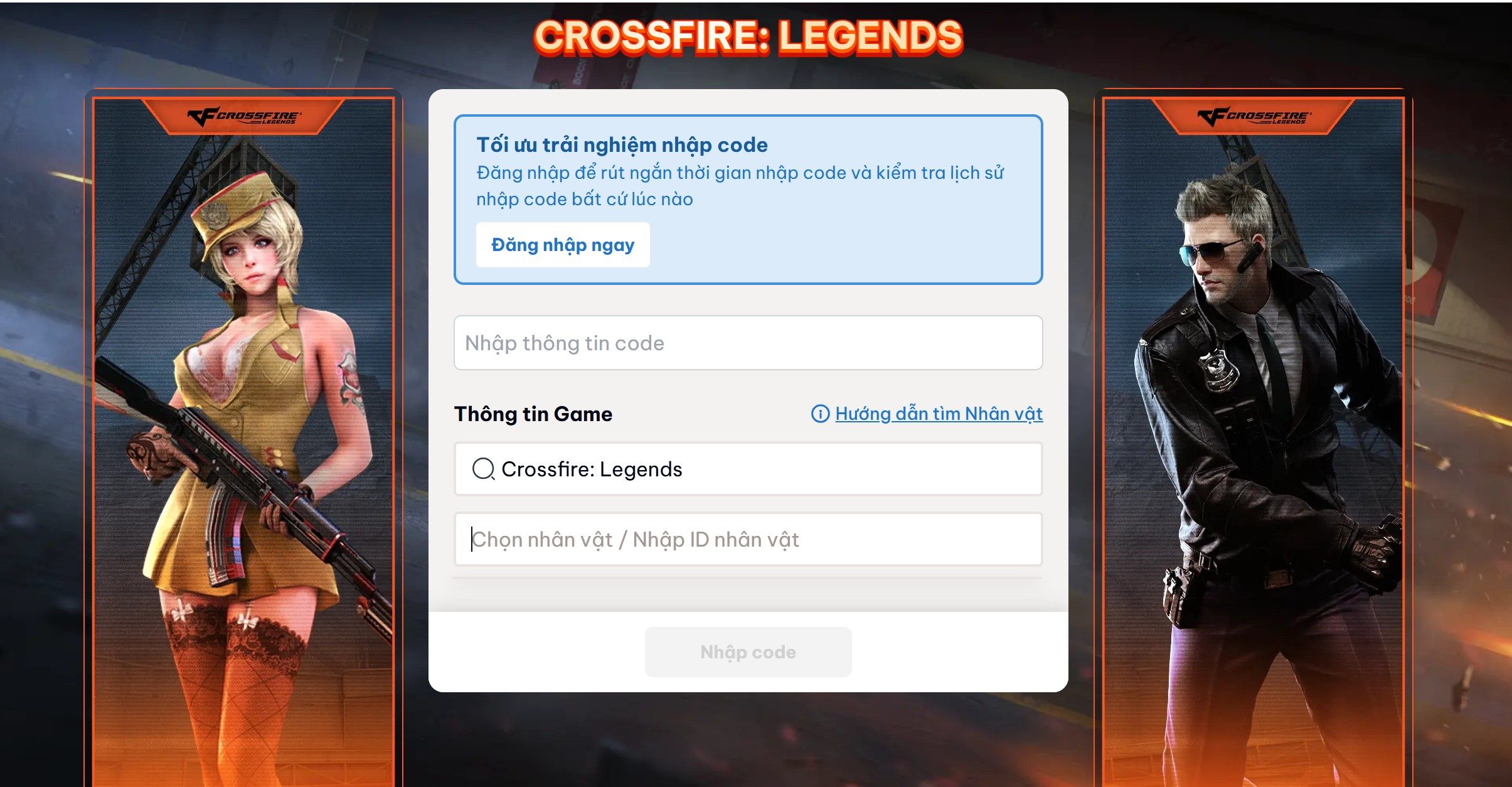 Code CrossFire: Legends 2026 Mới Nhất &ndash; Nhận Skin, Vũ Kh&iacute; & Vật Phẩm Miễn Ph&iacute;
