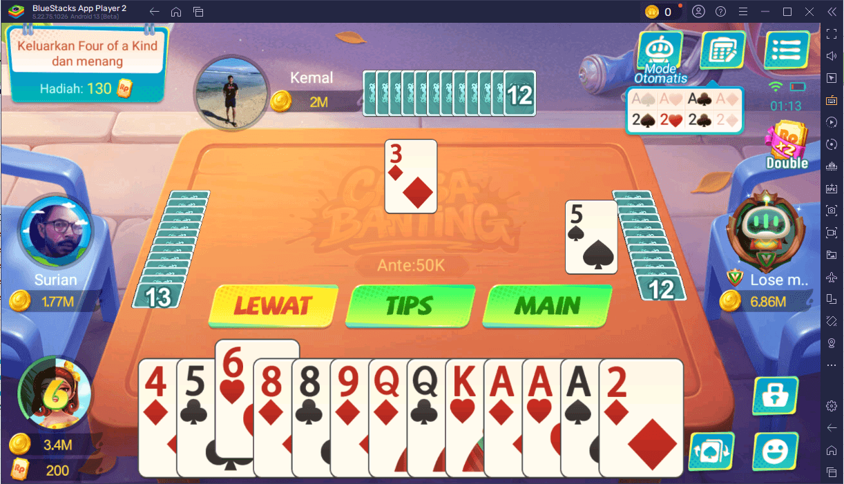 Panduan Lengkap Capsa Banting di Higgs Games Island: Cara Main, Kombinasi Kartu, dan Tips Menang!