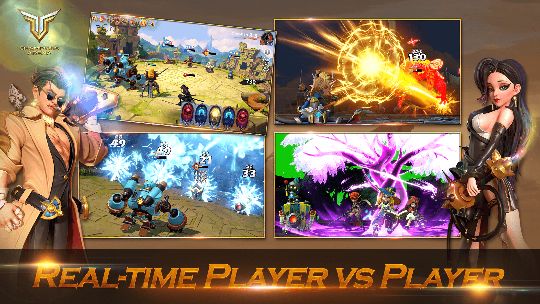 Chơi Champions Arena trên PC: Một game chiến thuật thời gian thực với đồ hoạ bắt mắt