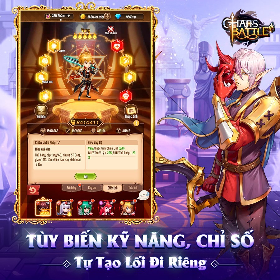 Chaos Battle: Trận Chiến Vĩnh Hằng - Game đấu tướng rảnh tay mới sắp ra mắt