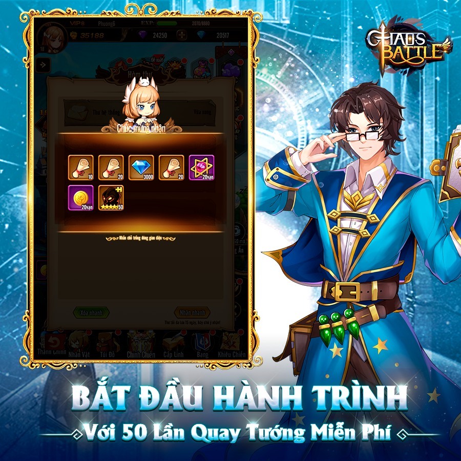 Chaos Battle: Trận Chiến Vĩnh Hằng - Game đấu tướng rảnh tay mới sắp ra mắt