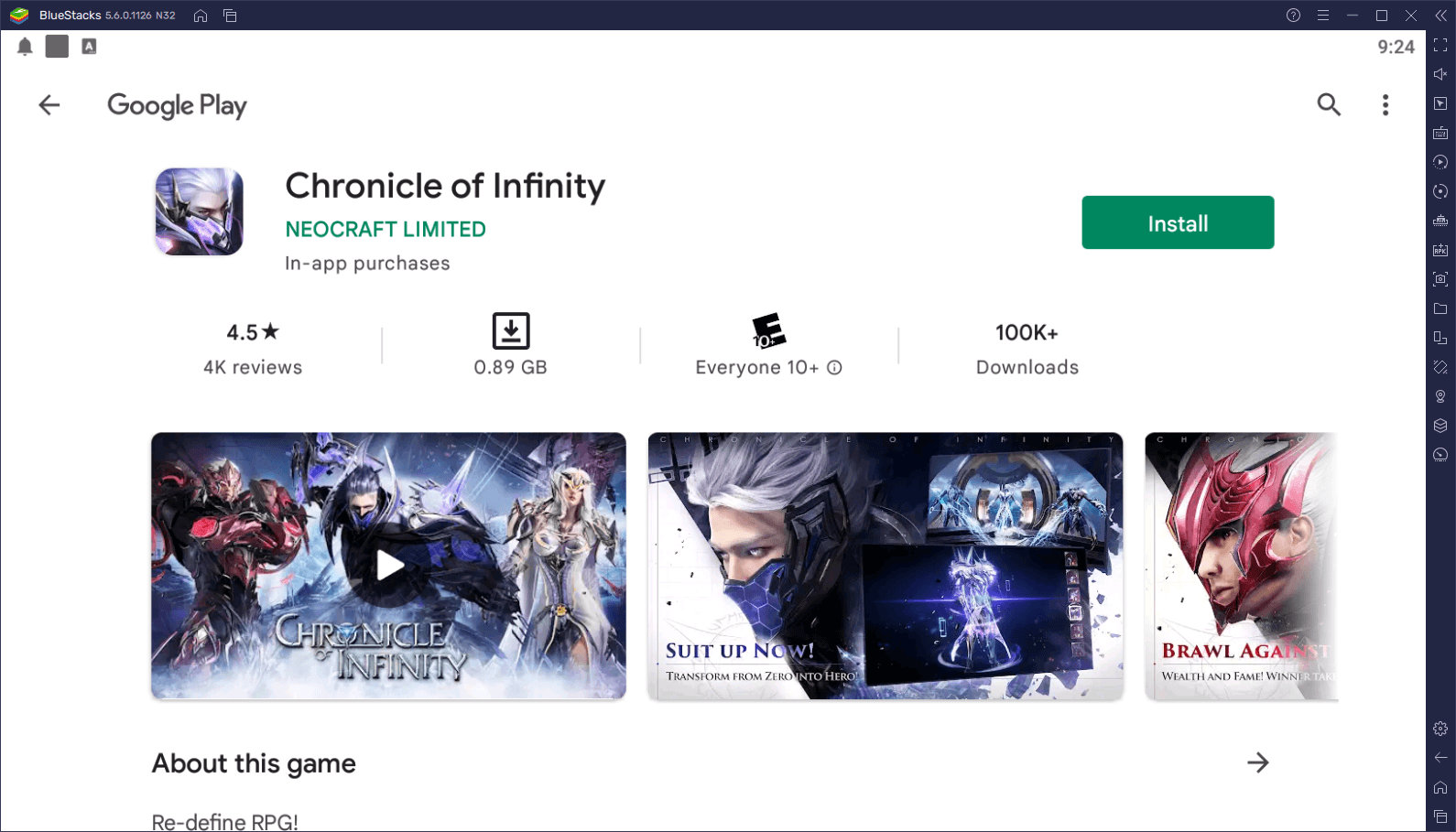 Cara Memainkan Chronicle of Infinity di PC Dengan BlueStacks