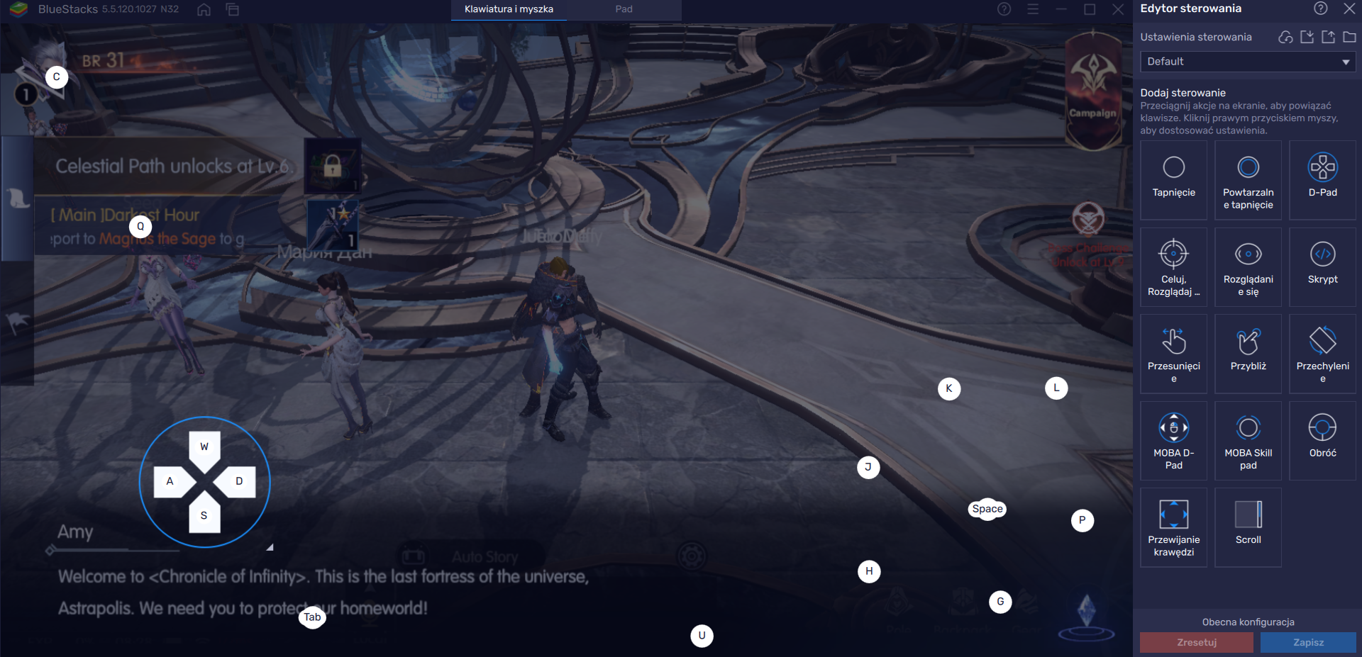 Jak za pomocą BlueStacks zoptymalizować Chronicle of Infinity na PC
