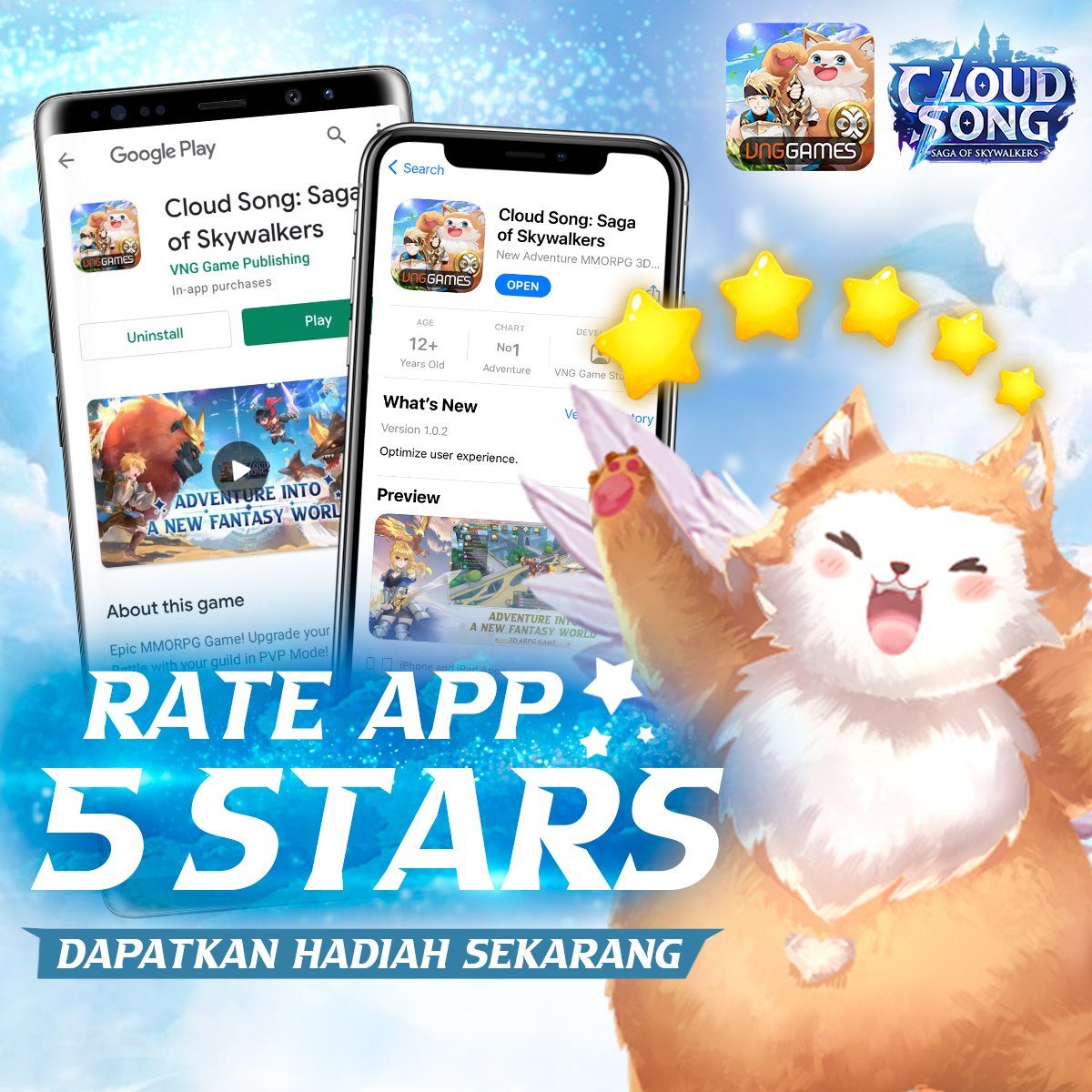 Penjelasan Event Pembukaan dan Perilisan MMORPG Mobile Cloud Song, Beserta Giftcode!