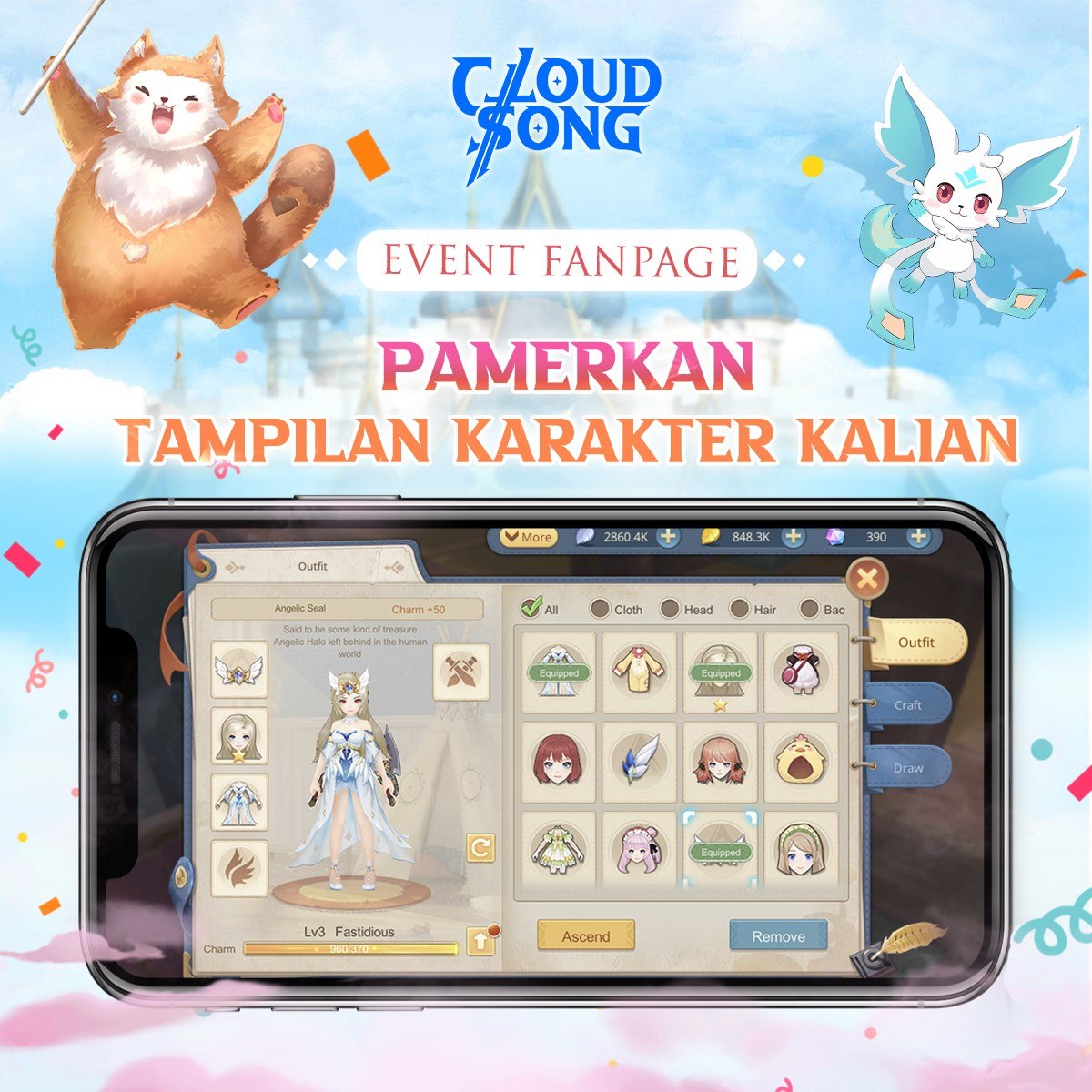 Penjelasan Event Pembukaan dan Perilisan MMORPG Mobile Cloud Song, Beserta Giftcode!