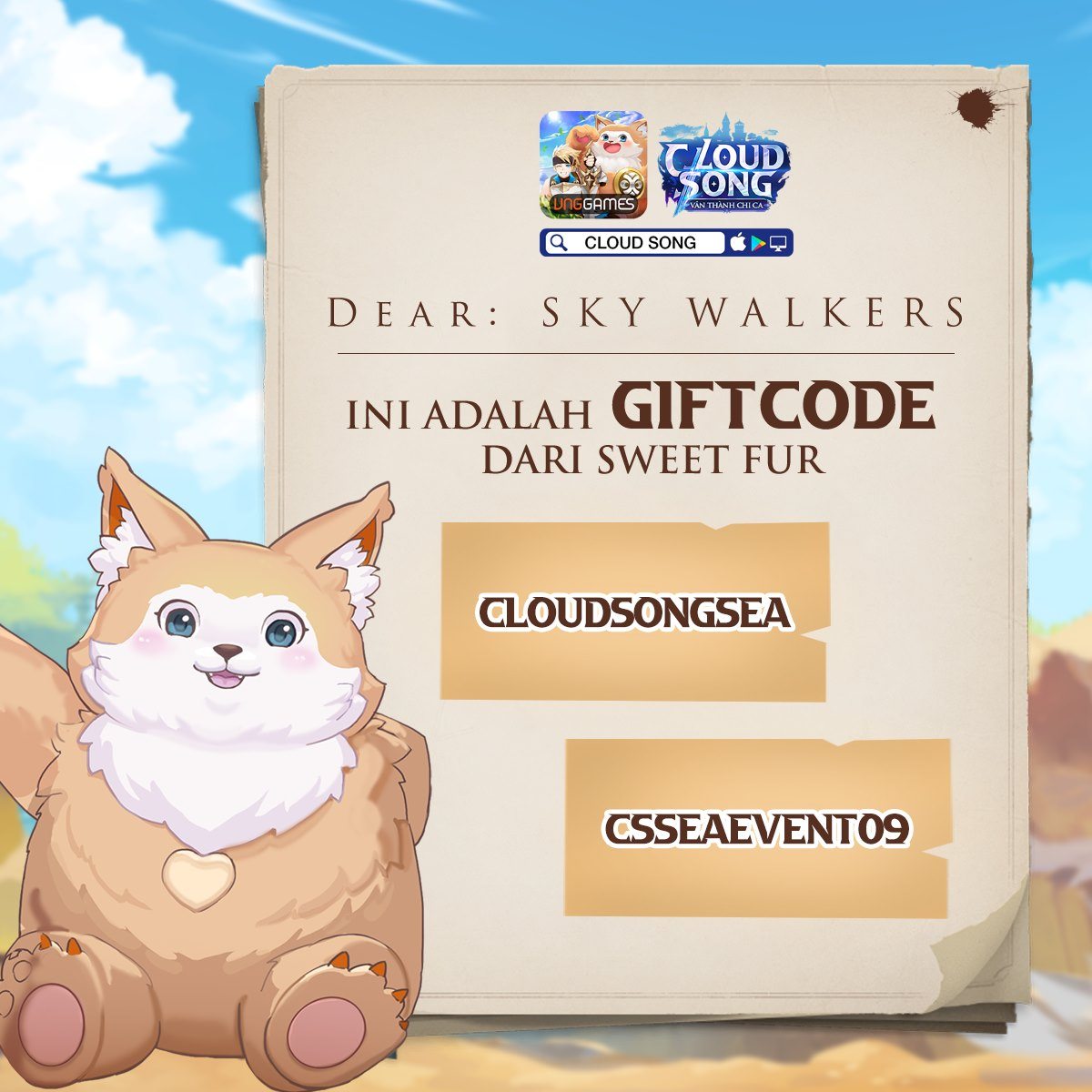 Penjelasan Event Pembukaan dan Perilisan MMORPG Mobile Cloud Song, Beserta Giftcode!