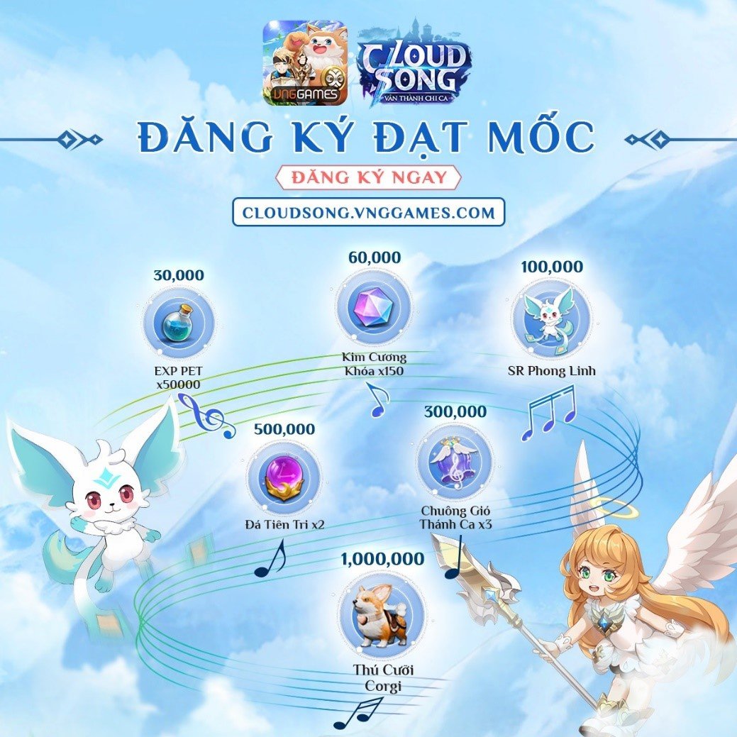 Game mới Cloud Song mở đăng ký sớm với quà khủng