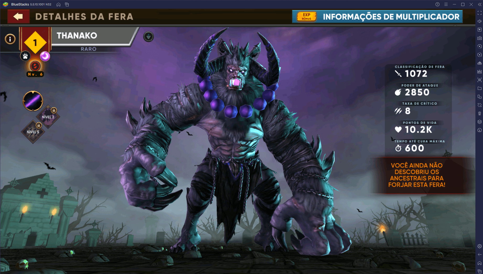 Trilha mais rápida para desbloquear as feras épicas do Tier 1 e 2 de Clash of Beasts: Tower Defense (f2p)