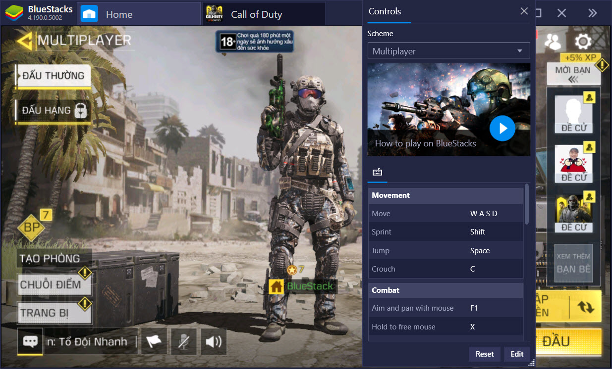 Thiết lập Game Controls, bắn Call of Duty: Mobile như game PC