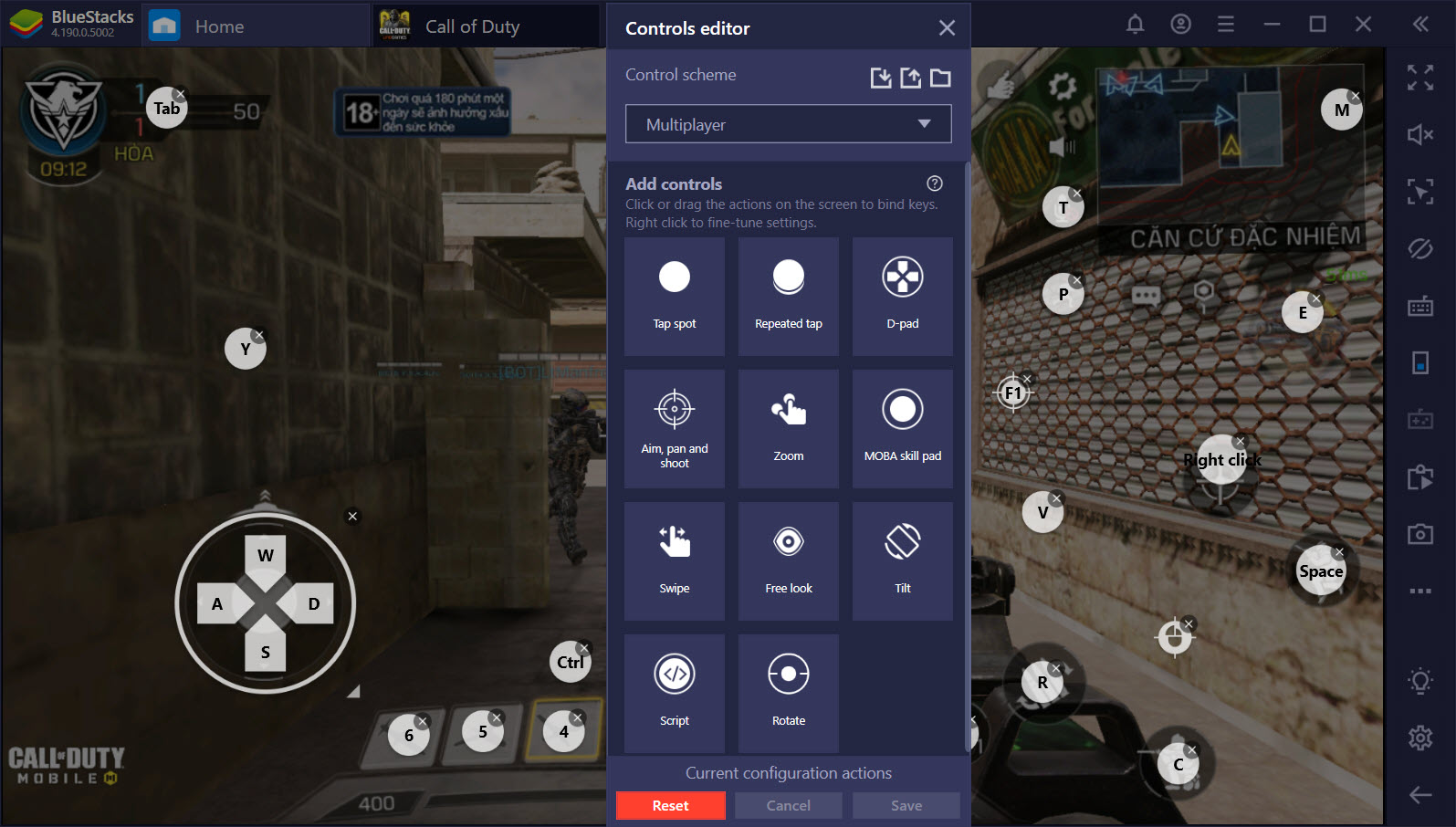 Thiết lập Game Controls, bắn Call of Duty: Mobile như game PC