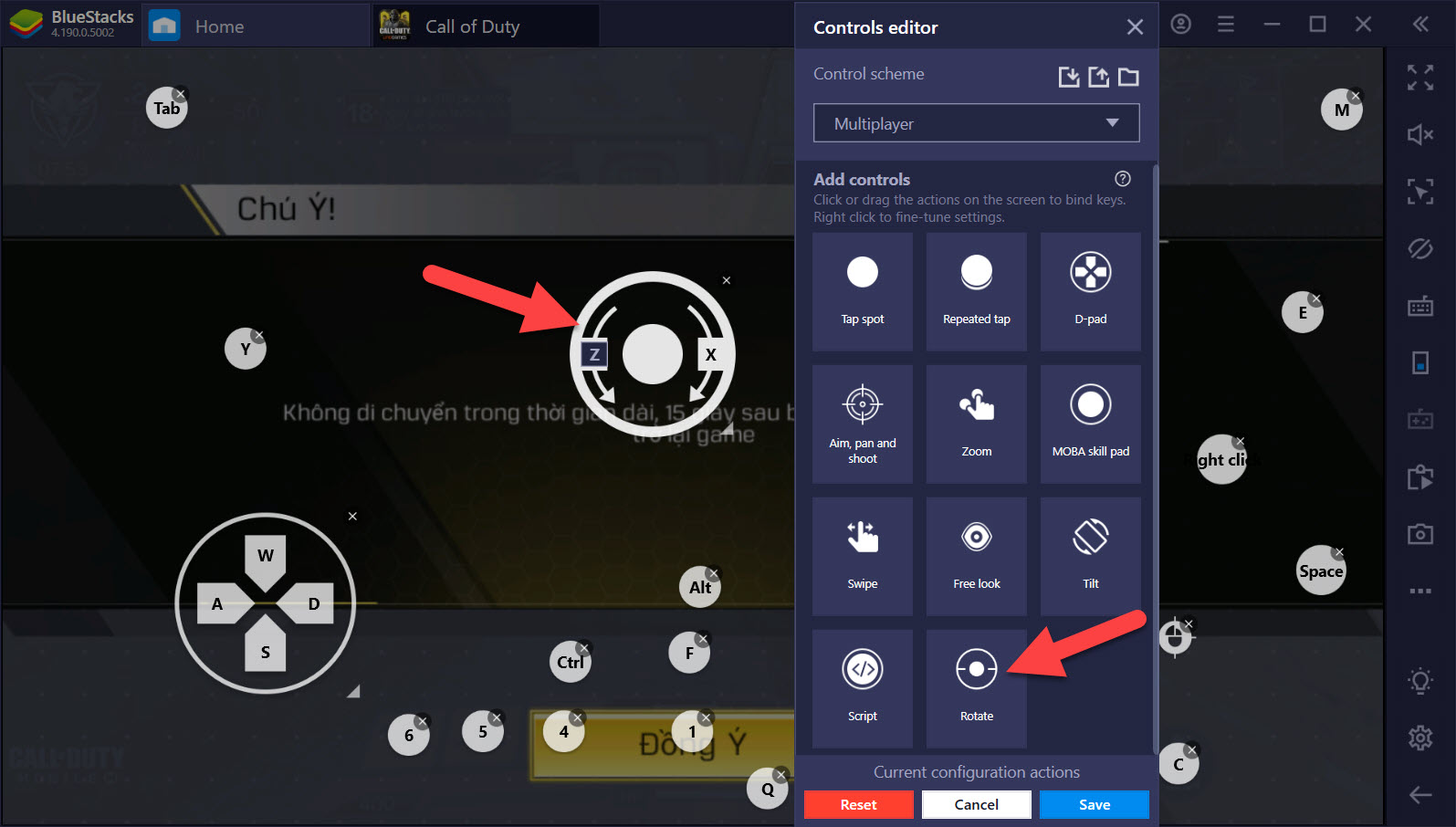 Thiết lập Game Controls, bắn Call of Duty: Mobile như game PC