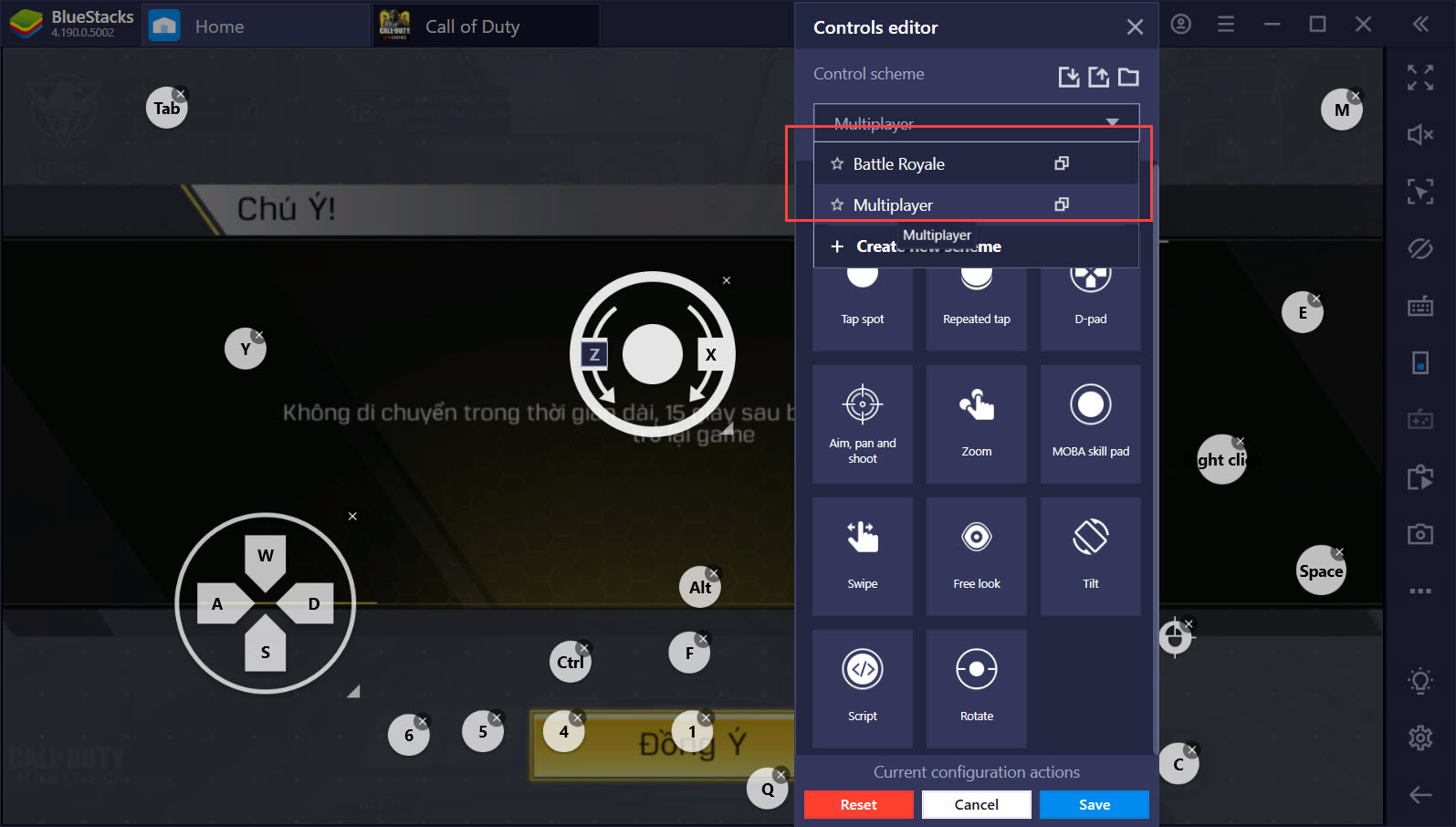 Thiết lập Game Controls, bắn Call of Duty: Mobile như game PC