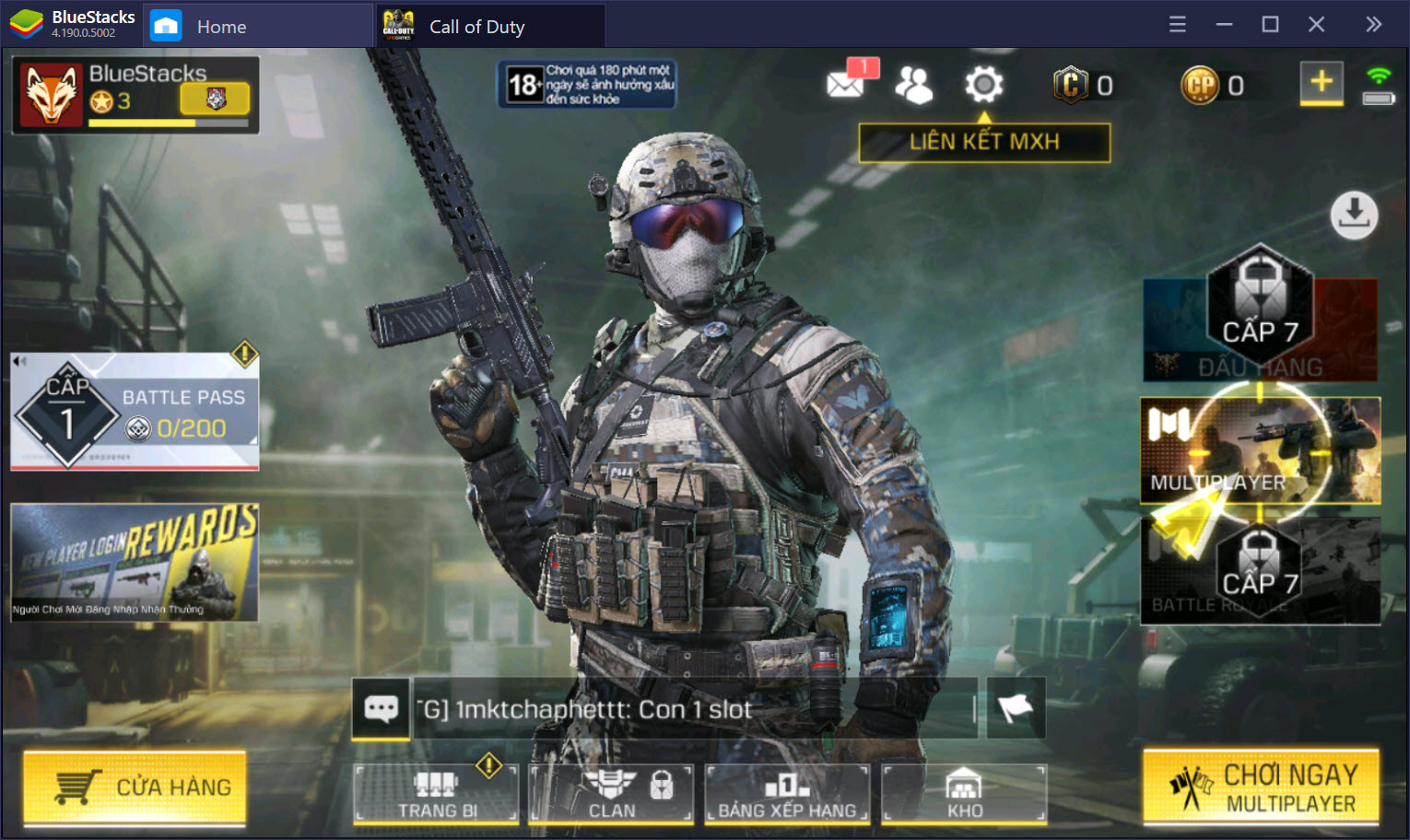 Cùng chơi “bom tấn FPS” Call of Duty: Mobile trên PC với BlueStacks