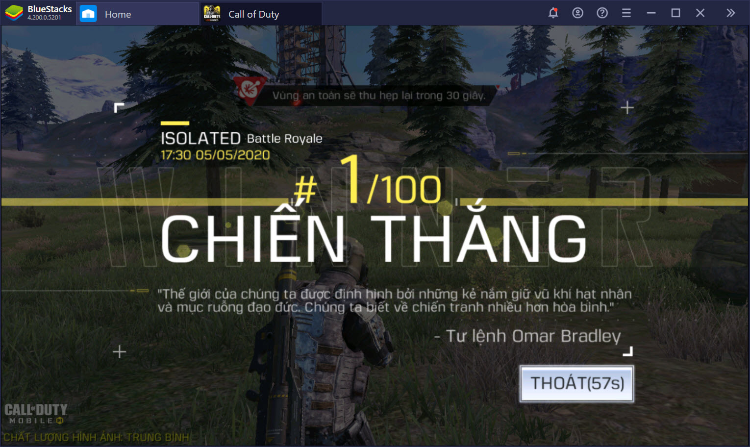 Mẹo đạt top 1 trong chế độ Battle Royale trong Call of Duty: Mobile