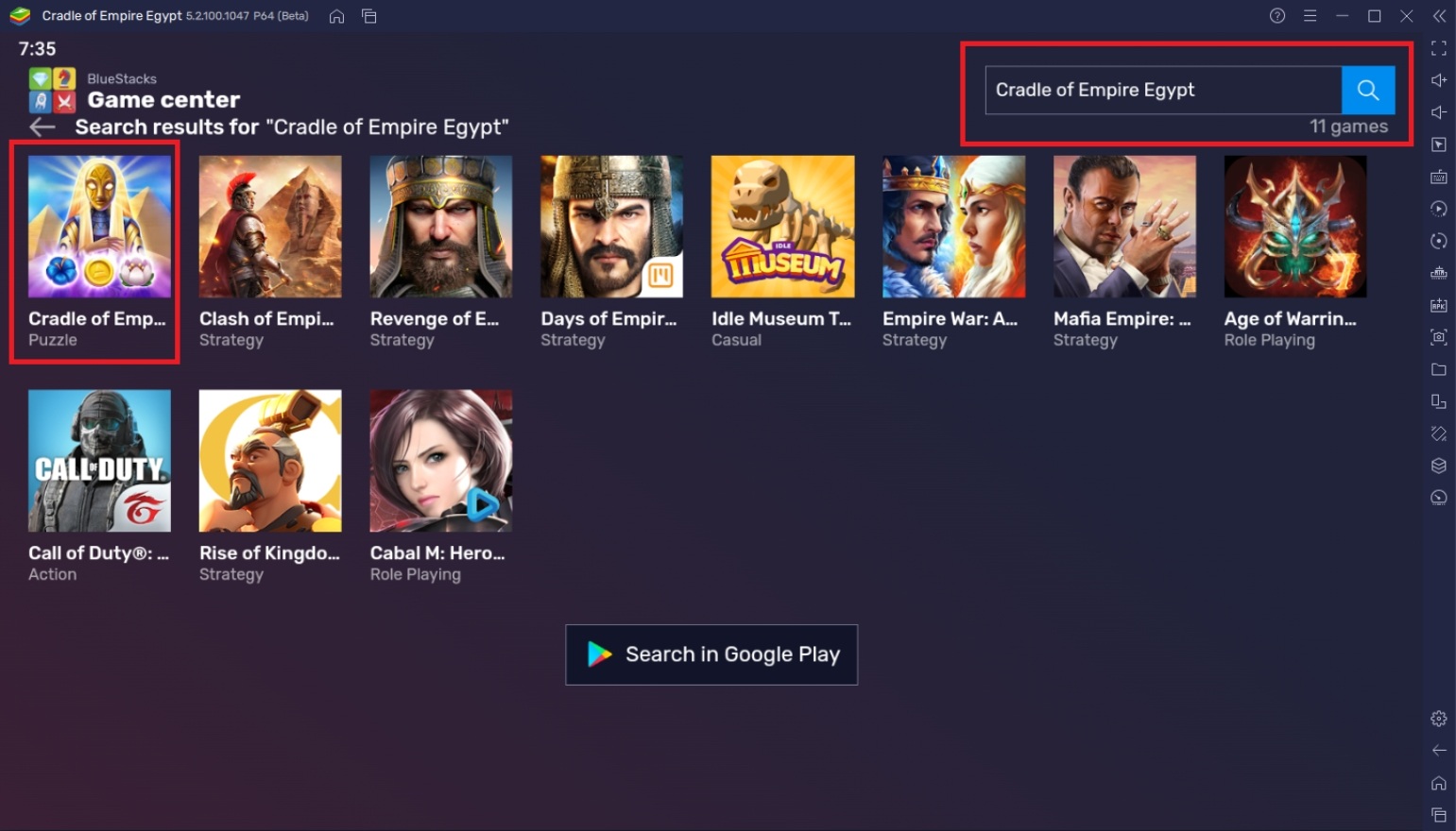 How to Play Cradle of Empire Egypt Match 3 on PC with BlueStacks