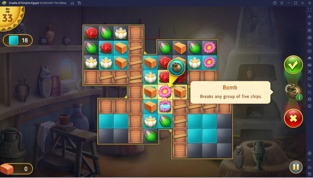 Cradle of Empire Egypt Match 3 A Guide to Using Tools & Bonuses