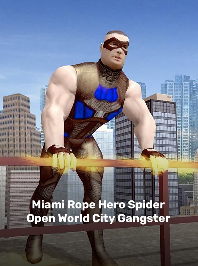 Download & Play Miami Rope Hero Spider Games on PC & Mac (Emulator)