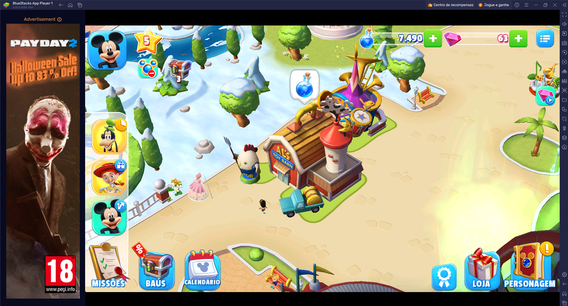 Como jogar O Reino Mágico da Disney no PC ou Mac com o BlueStacks