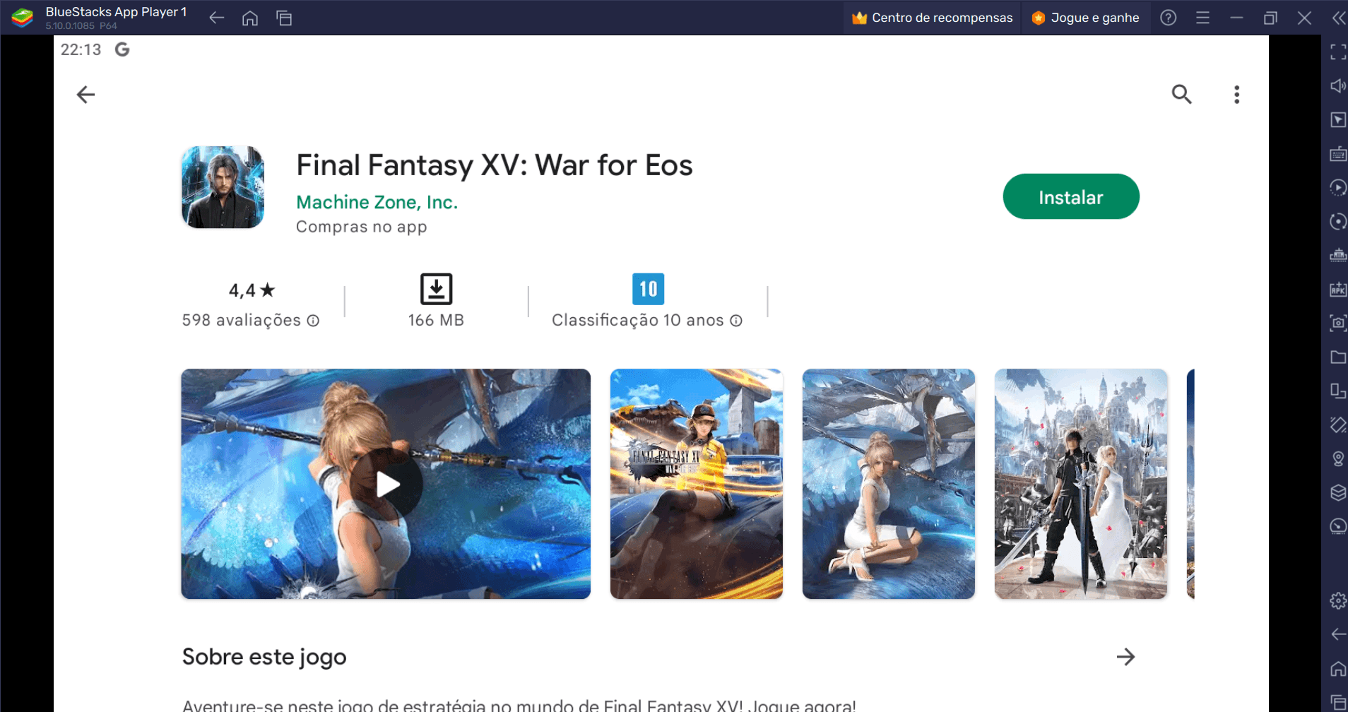 Como jogar Final Fantasy XV: War for Eos no PC com o BlueStacks