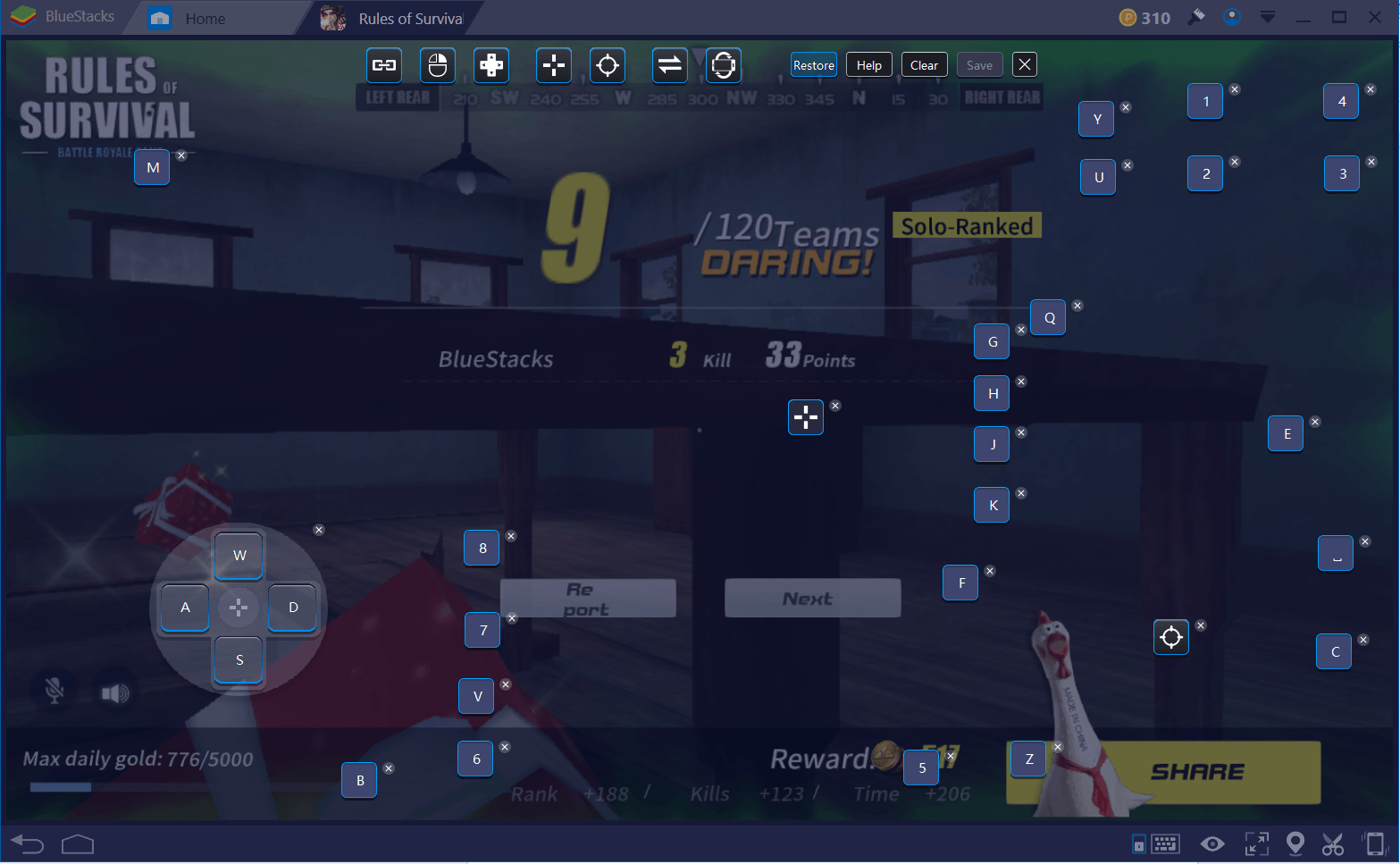 Rules of Survival Keymapping Change