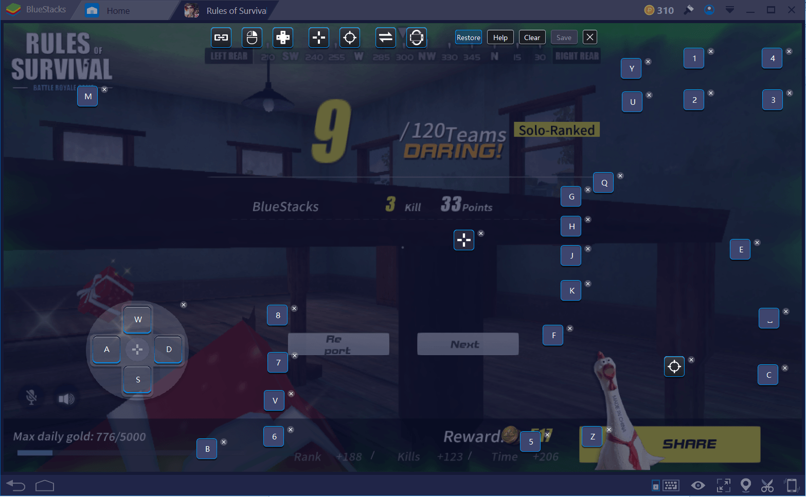 Getting To Grips With Rules Of Survival Controls Guide Bluestacks - changing default keymapping