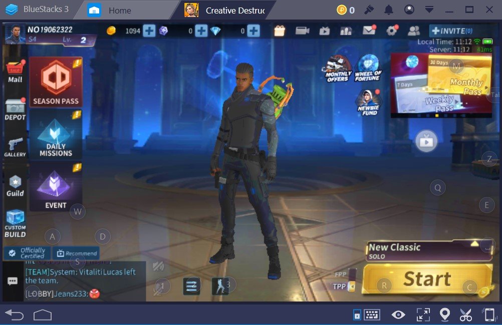 Creative Destruction: BlueStacks Guide