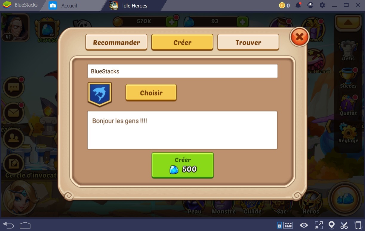 Idle Heroes : Du contenu de jeu bonus grâce aux guildes