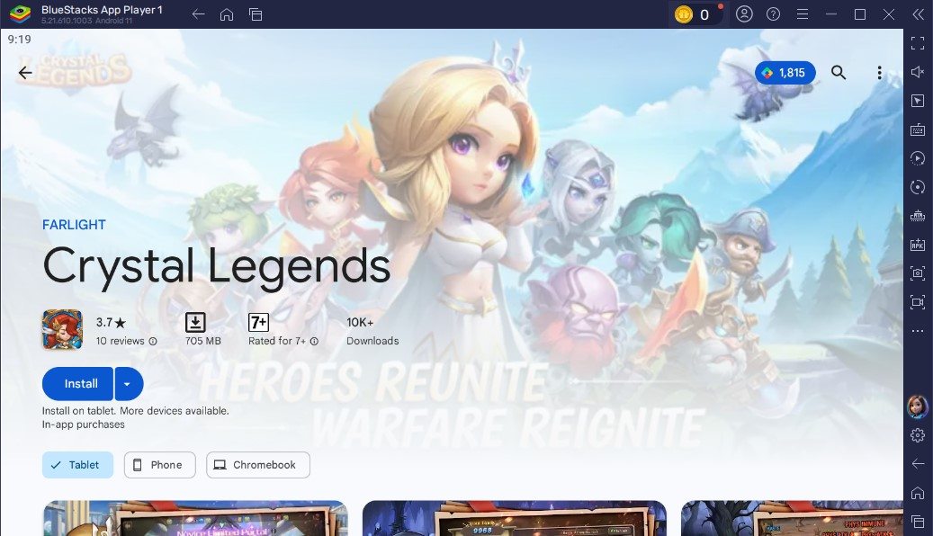 Cara Download Dan Memainkan Game Crystal Legends di PC dengan BlueStacks!