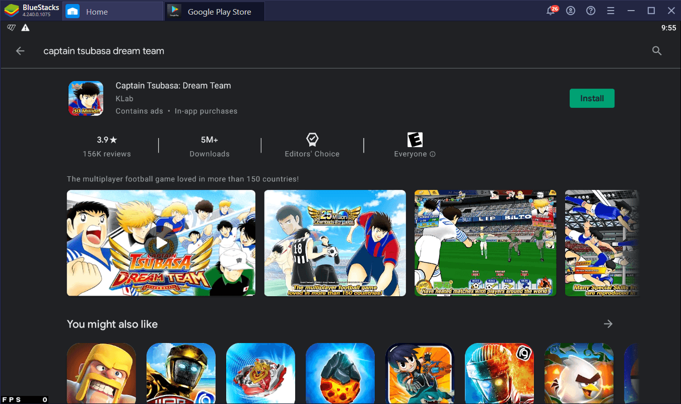 كيف تلعب لعبة Captain Tsubasa: Dream Team على جهاز الكمبيوتر باستخدام BlueStacks