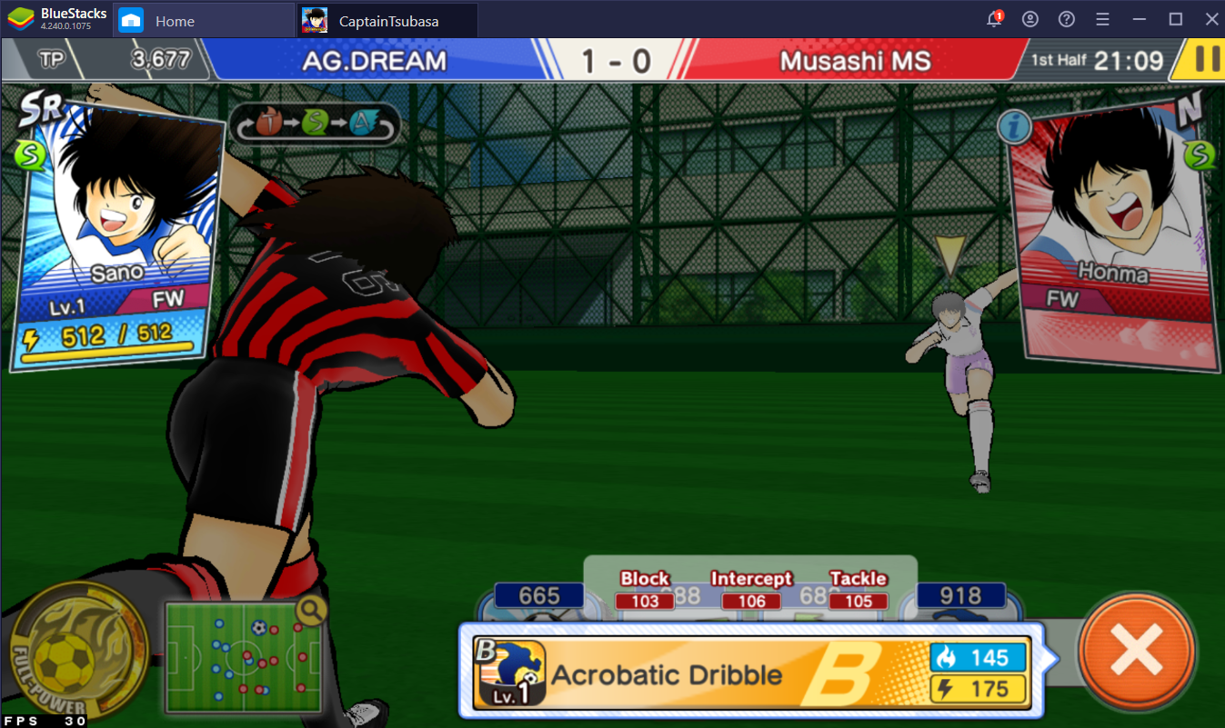 A Guide to Matches in Captain Tsubasa: Dream Team on PC