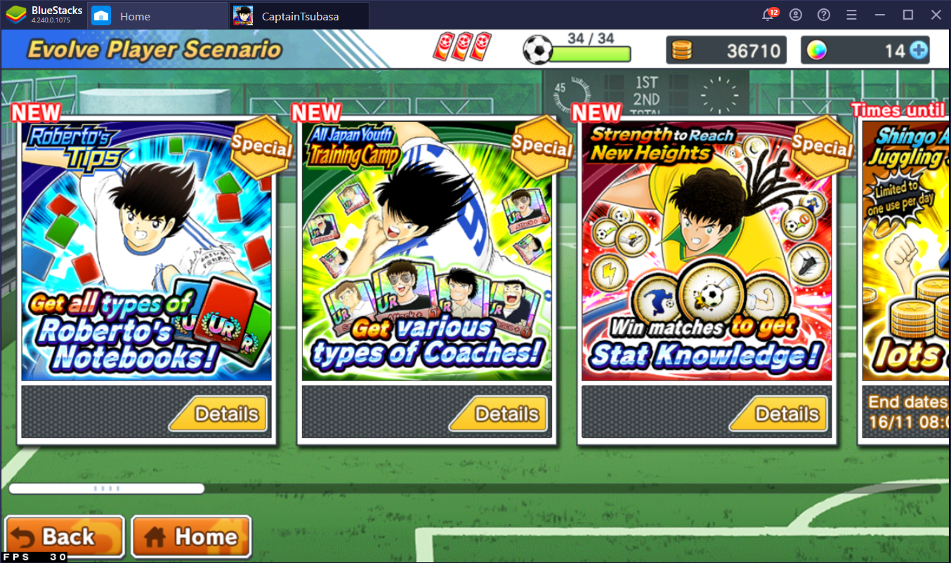 Improving Your Team in Captain Tsubasa: Dream Team on PC