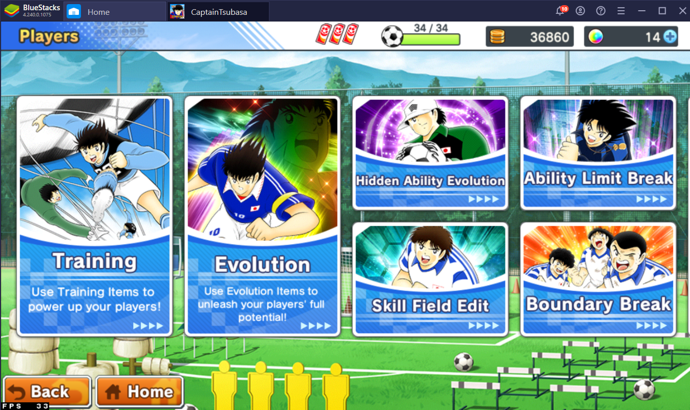 Improving Your Team in Captain Tsubasa: Dream Team on PC