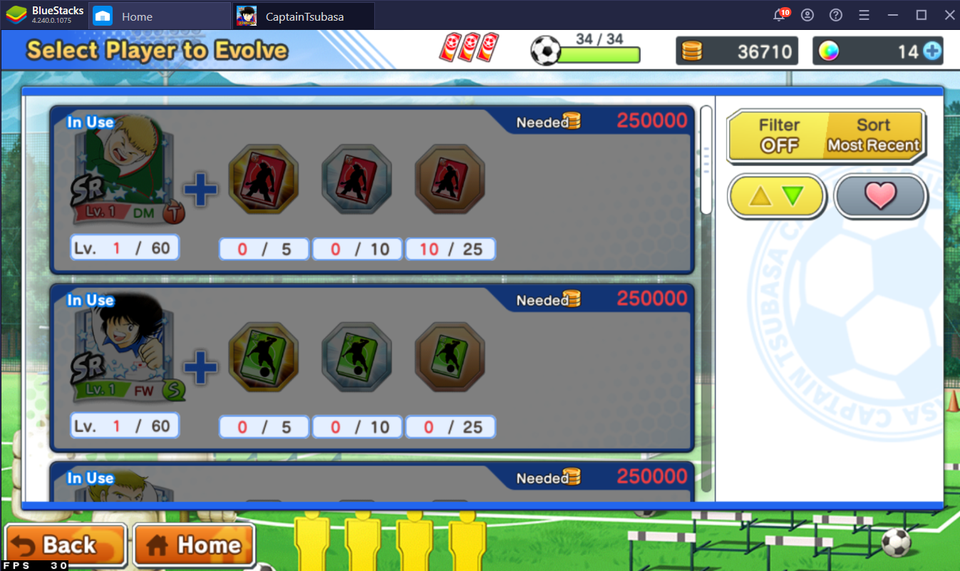 Improving Your Team in Captain Tsubasa: Dream Team on PC