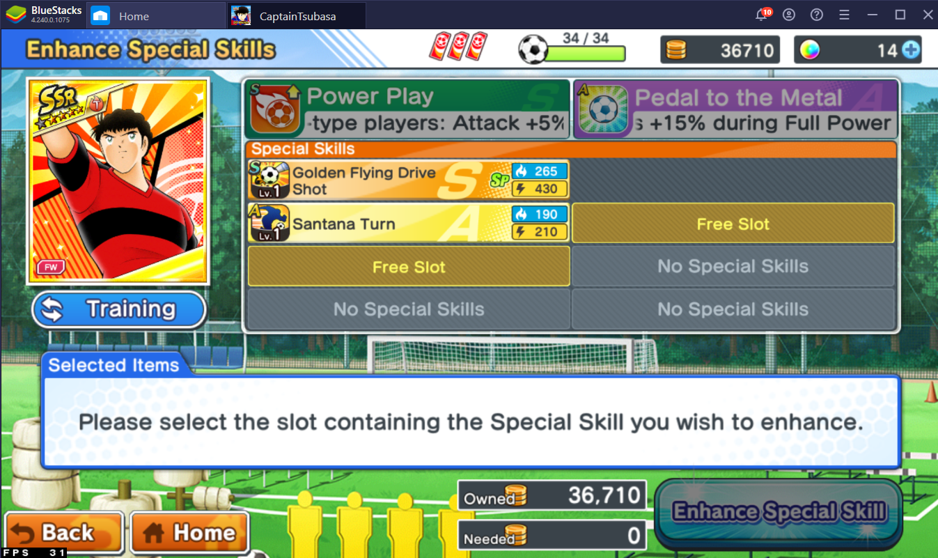 Improving Your Team in Captain Tsubasa: Dream Team on PC