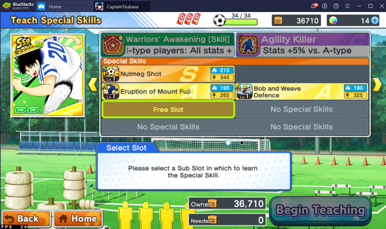 Improving Your Team in Captain Tsubasa: Dream Team on PC