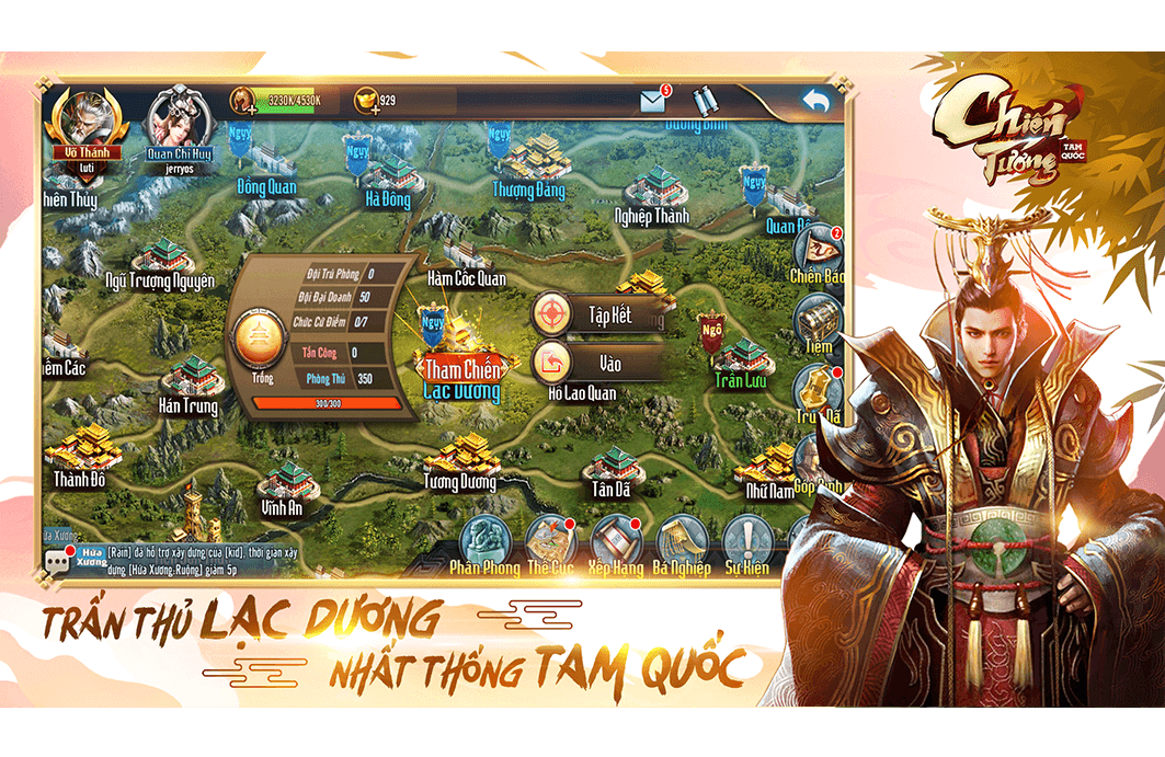 Chiến Tướng Tam Quốc: Game chiến thuật SLG ra mắt ngày 9/7