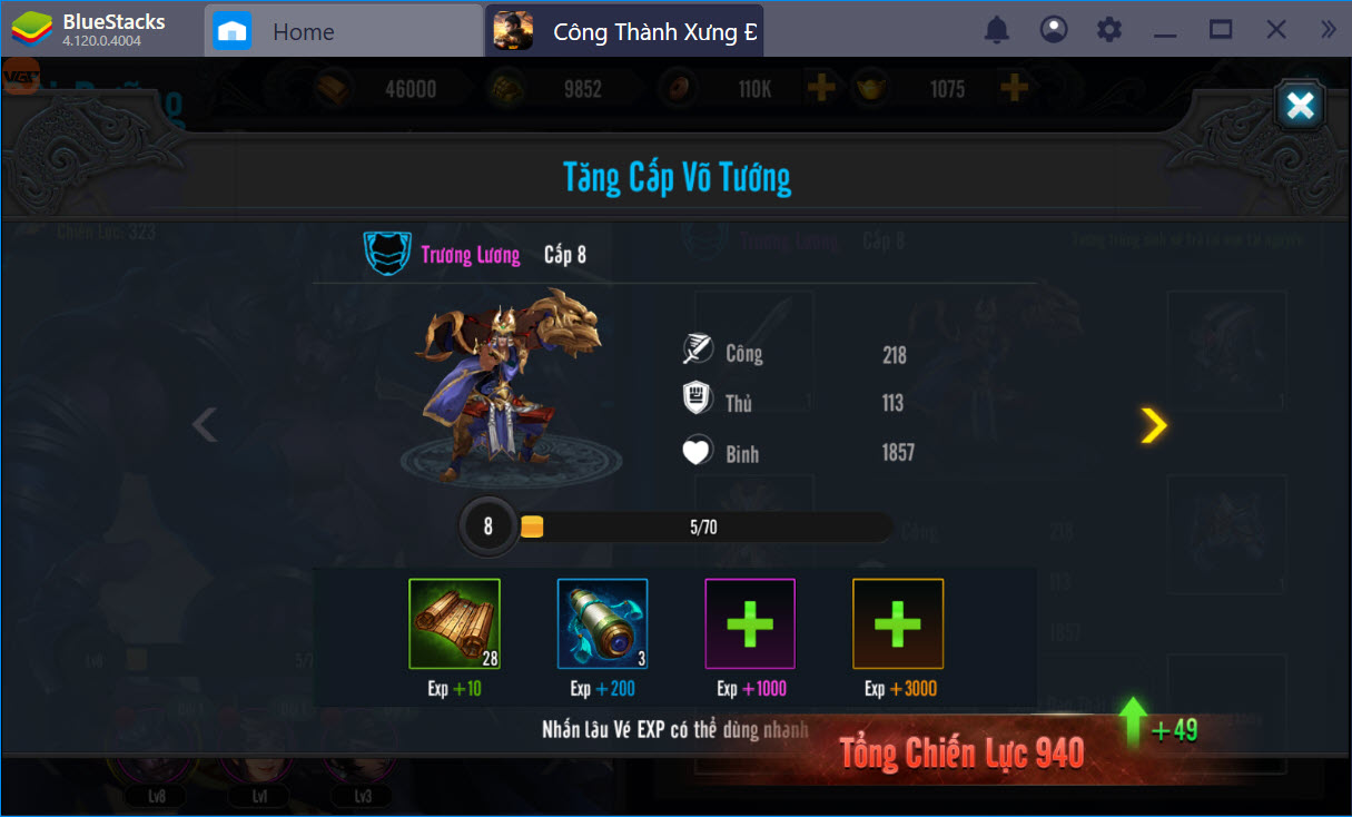 Trải nghiệm Công Thành Xưng Đế Mobile cùng BlueStacks