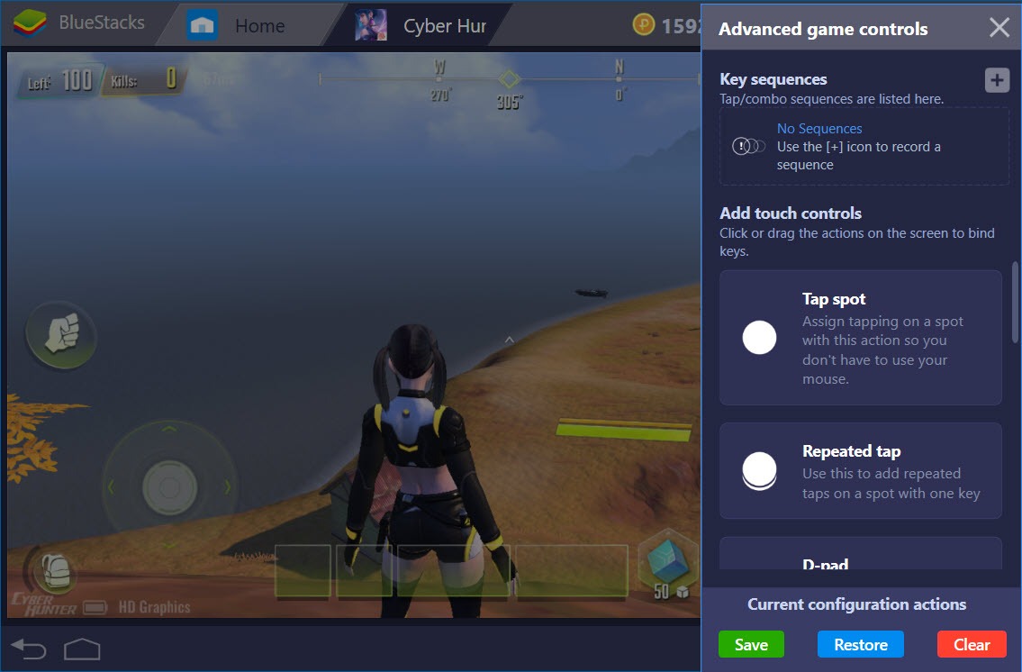 Thiết lập Game Controls khi chơi Cyber Hunter với BlueStacks