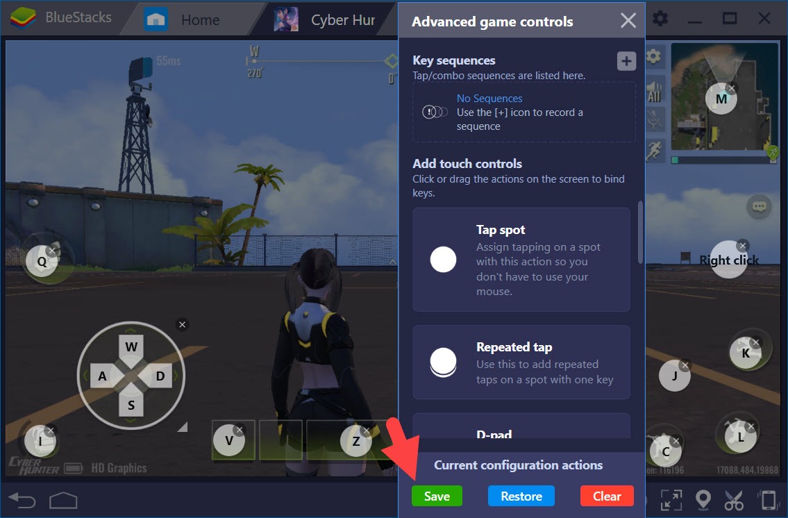 Thiết lập Game Controls khi chơi Cyber Hunter với BlueStacks