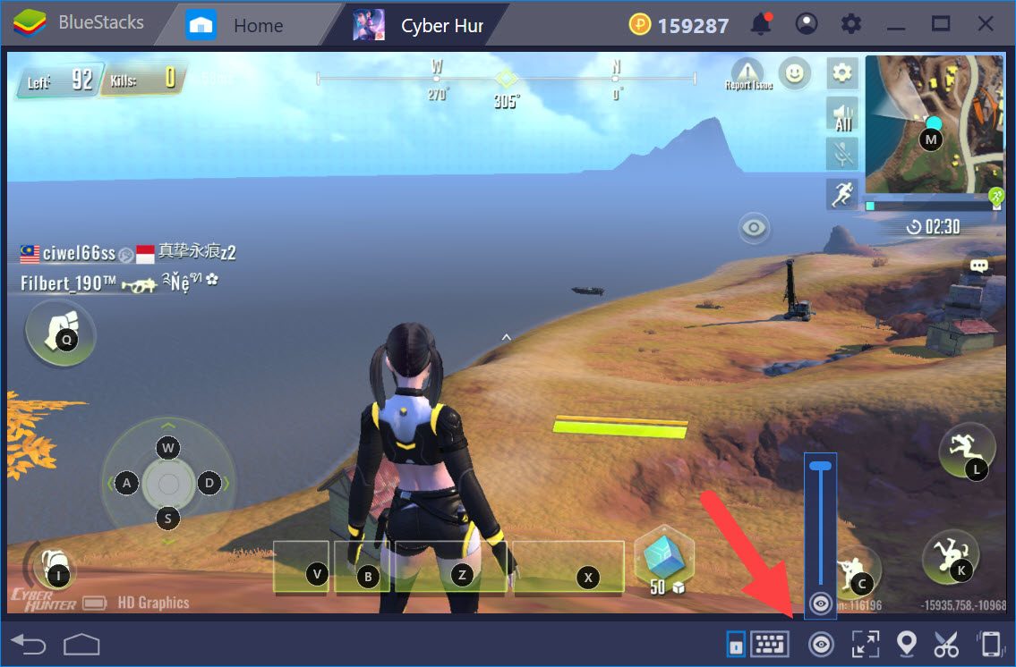 Thiết lập Game Controls khi chơi Cyber Hunter với BlueStacks