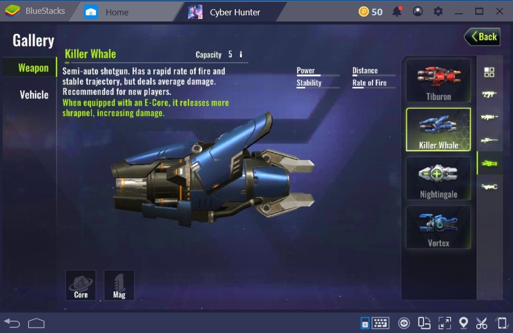 Cyber Hunter Weapons Guide
