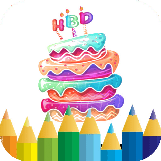 bolo de aniversário colorir