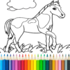 Horse Coloring Book
