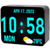 Huge Digital Clock Widget