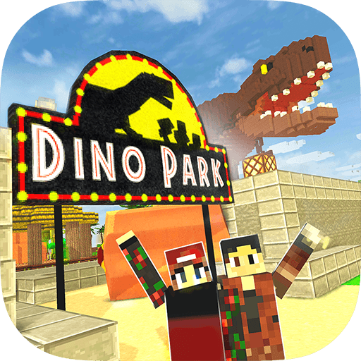 Dino Theme Park Craft: Ride Dinosaur Rollercoaster