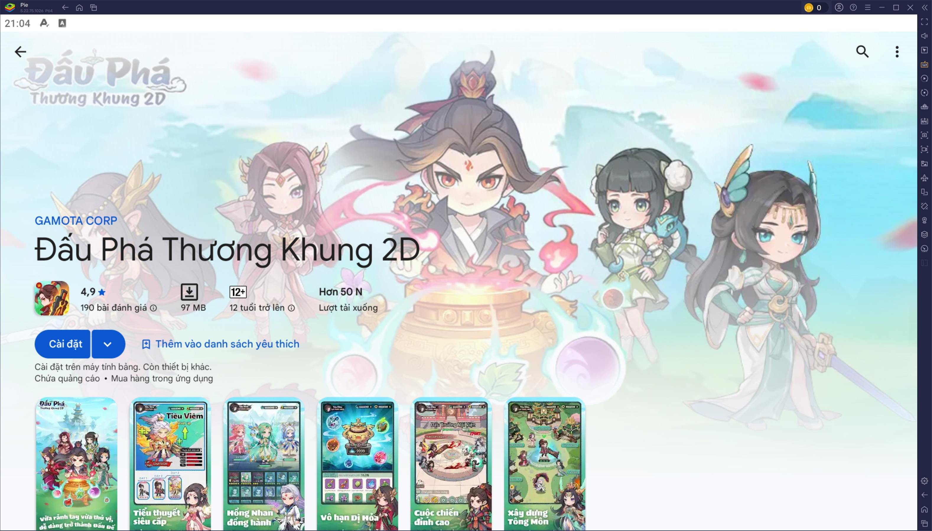 Tu luyện để trở thành người mạnh nhất khi chơi Đấu Phá Thương Khung 2D trên PC với BlueStacks