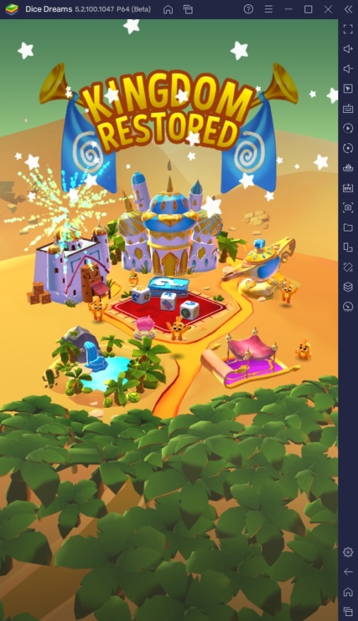 How to Rebuild Kingdoms Faster in Dice Dreams BlueStacks