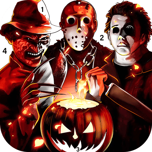 Halloween Color by number