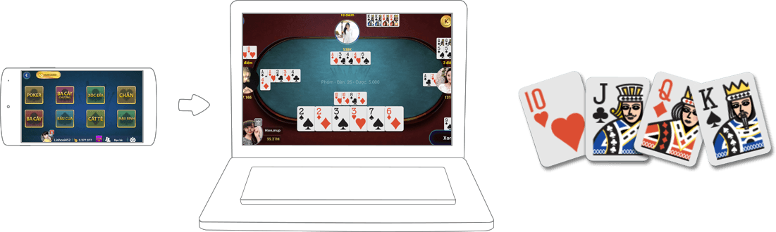 Chơi Game bai Online – Vua danh bai on PC 7