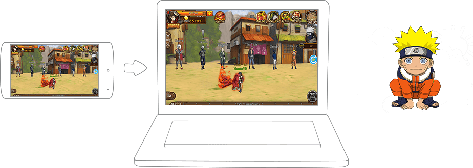 Chơi Làng Lá Mobile on PC 16